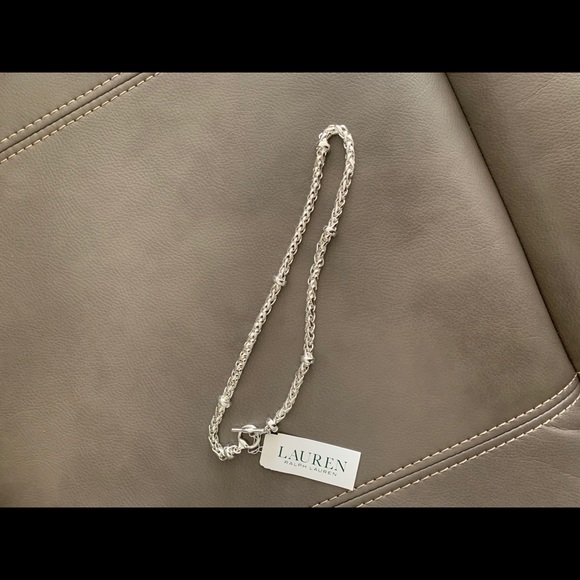Lauren Ralph Lauren Silver Tone Collar Necklace - Picture 4 of 5